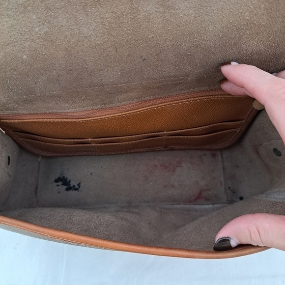 Vintage Dooney&Bourke all weather leather shoulder bag tan - Picture 8 of 11